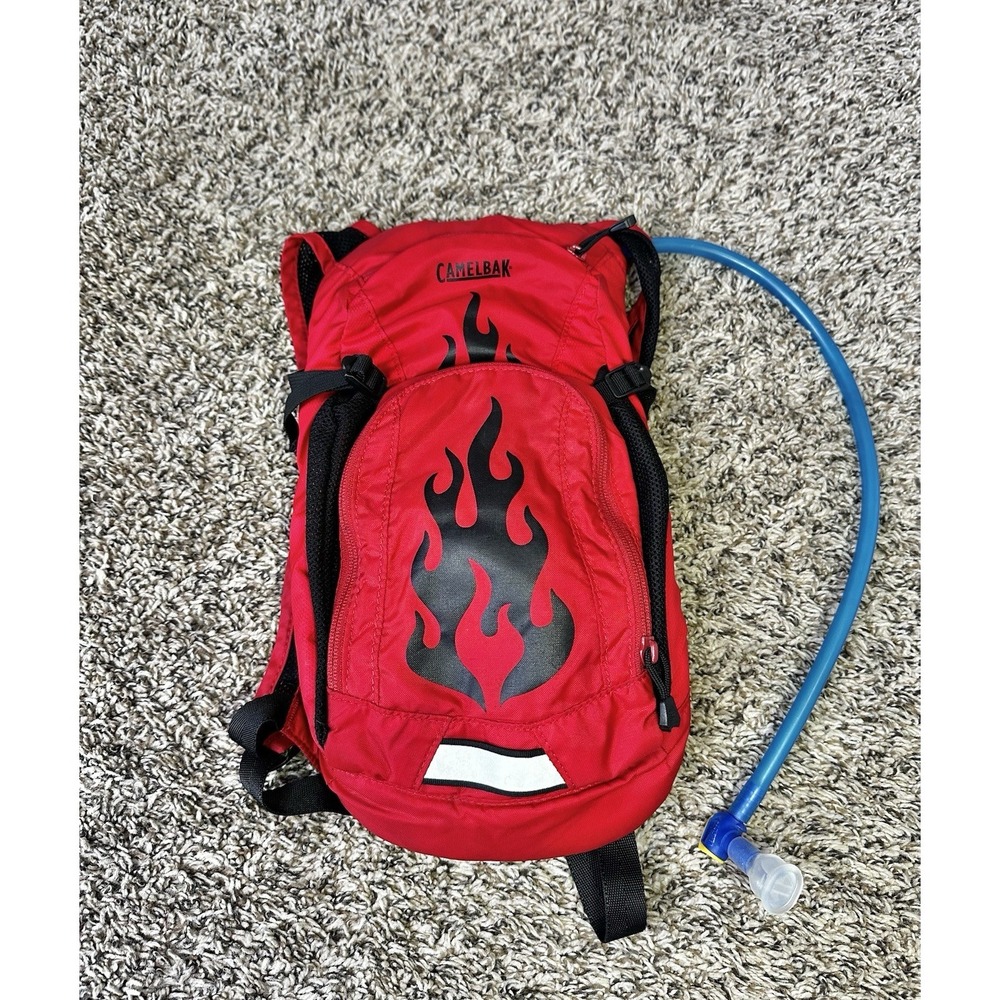 Camelbak Mini Mule 50oz Hydration Backpack Black Red Youth Size With Bladder